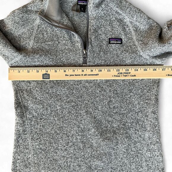 Patagonia Girls Better Sweater Fleece Jacket Size XL 1/4 Zip Birch White Hiking - Picture 12 of 13